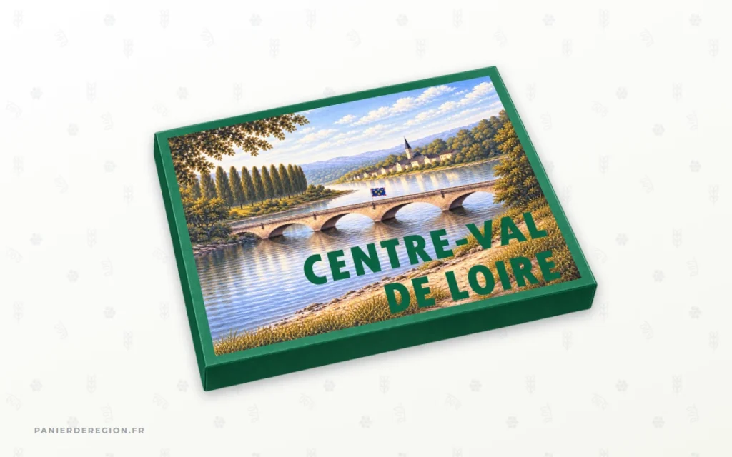 Coffret gourmand Centre-Val de Loire fermé, dont les trois compositions restent sous le seuil d'exonération URSSAF