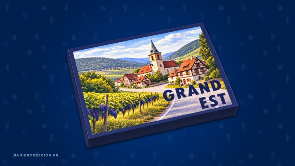 Coffret gourmand Grand Est fermé, cadeau d'entreprise à commander avant la mi-novembre pour Noël